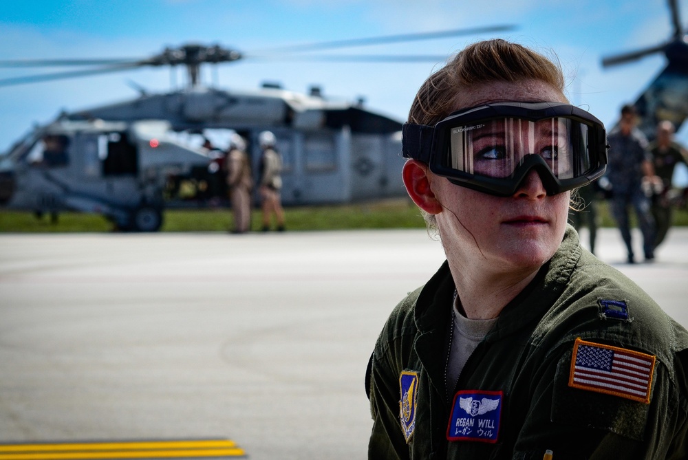 Aeromedical crews conduct patient transfer during Cope North 16