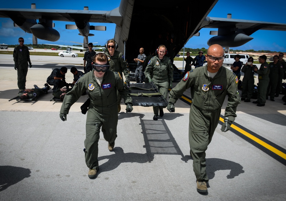 Aeromedical crews conduct patient transfer during Cope North 16