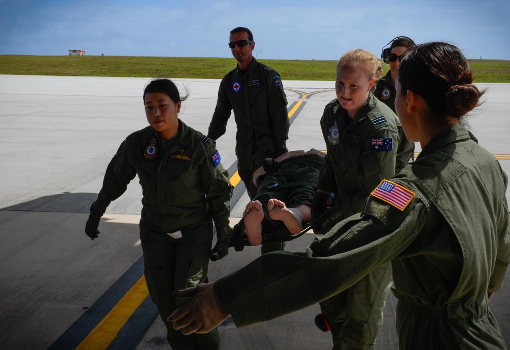 Aeromedical crews conduct patient transfer during COPE NORTH 16