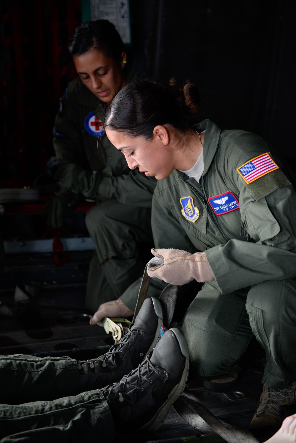 Aeromedical crews conduct patient transfer during Cope North 16