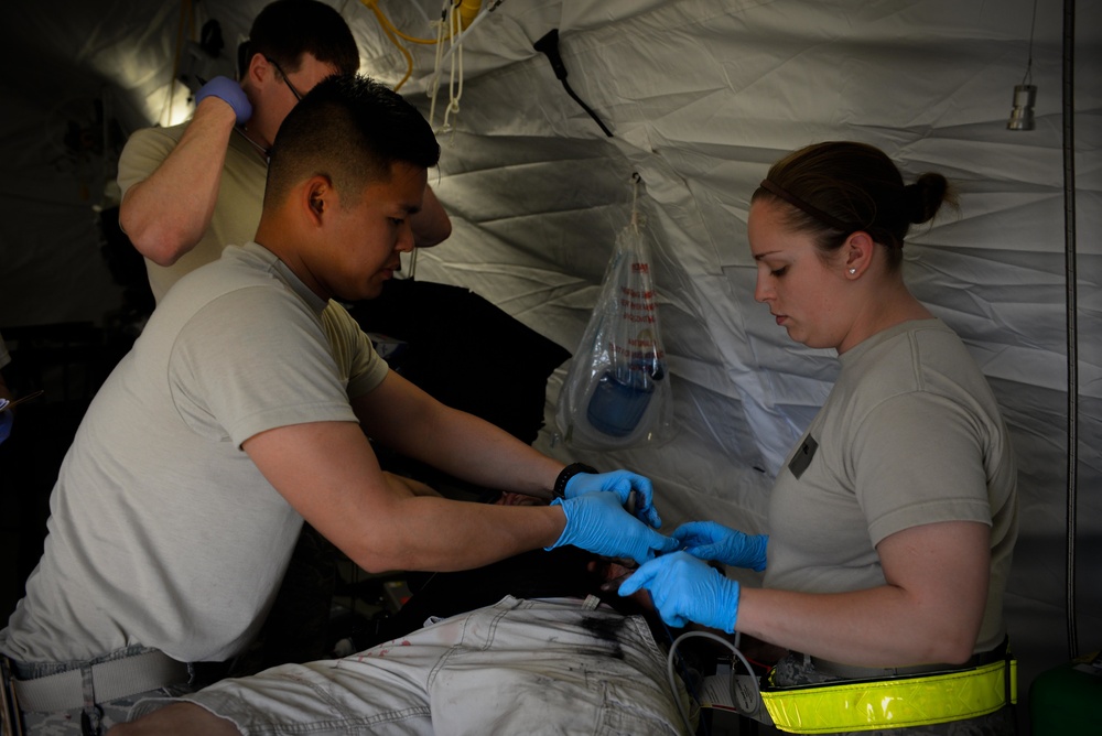 International medical team conducts aeromedical evacuation exercise during Cope North 16