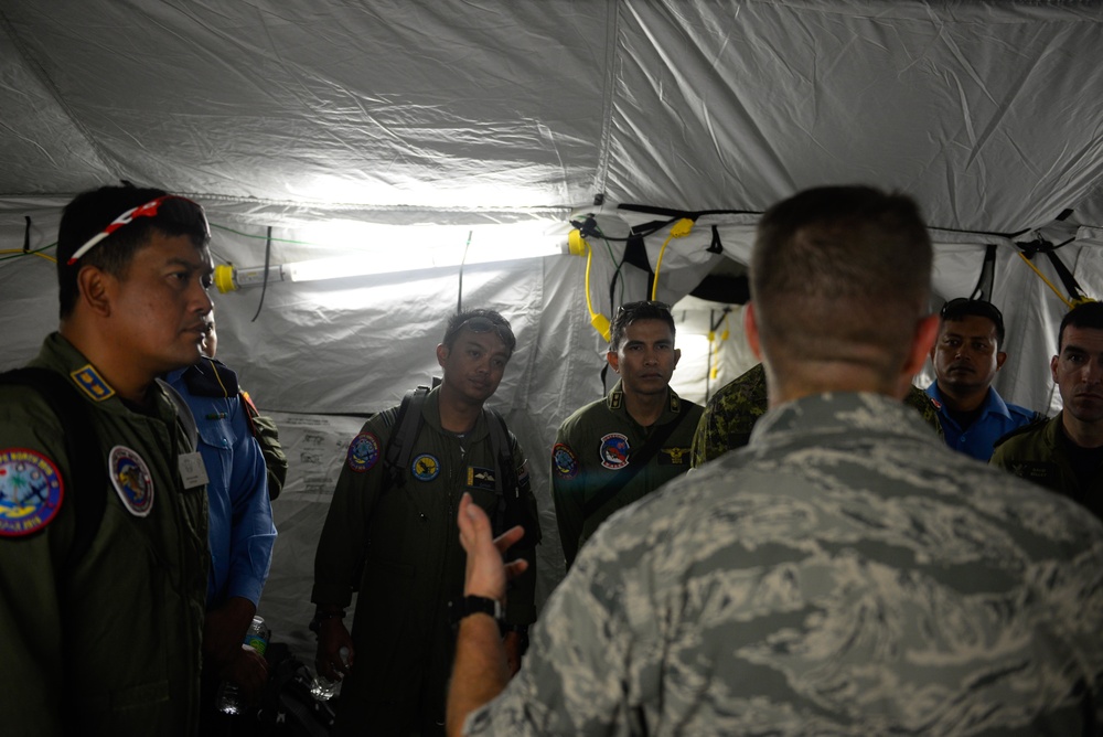 International medical team conducts aeromedical evacuation exercise during Cope North 16