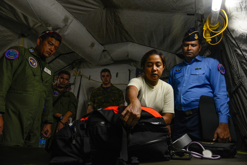 International medical team conducts aeromedical evacuation exercise during Cope North 16