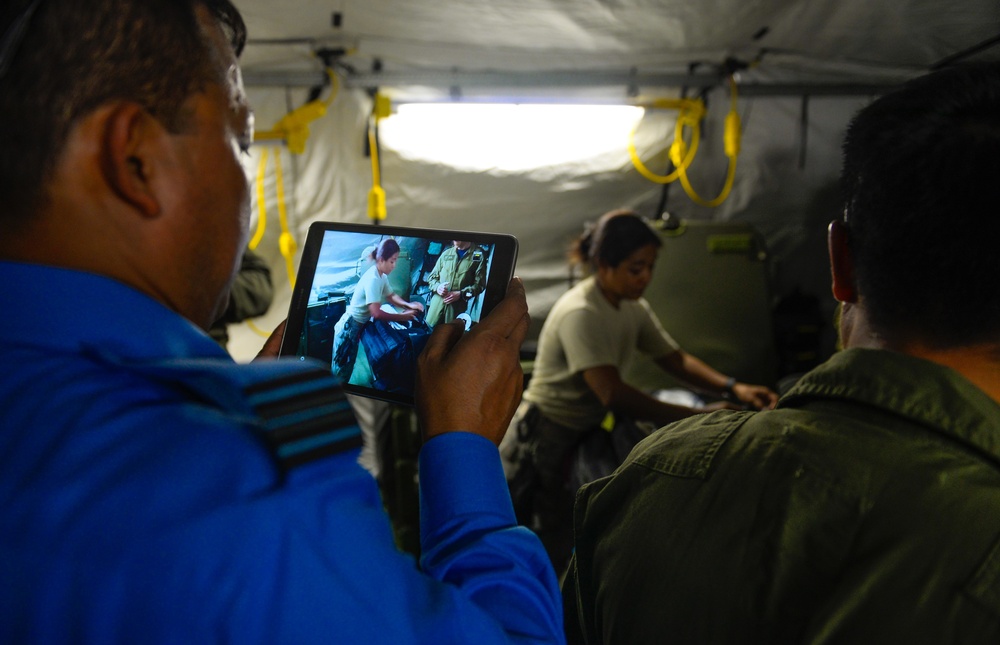 International medical team conducts aeromedical evacuation exercise during Cope North 16