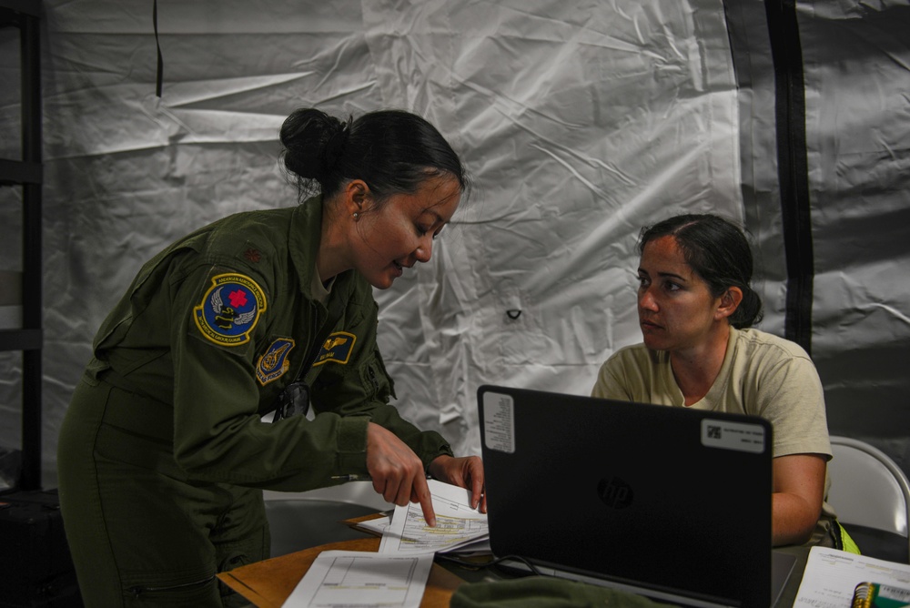 International medical team conducts aeromedical evacuation exercise during Cope North 16