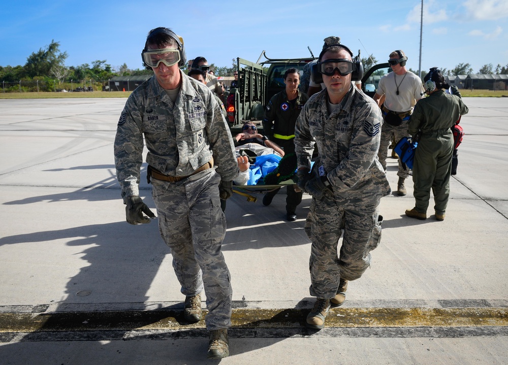 International medical team conducts aeromedical evacuation exercise during Cope North 16