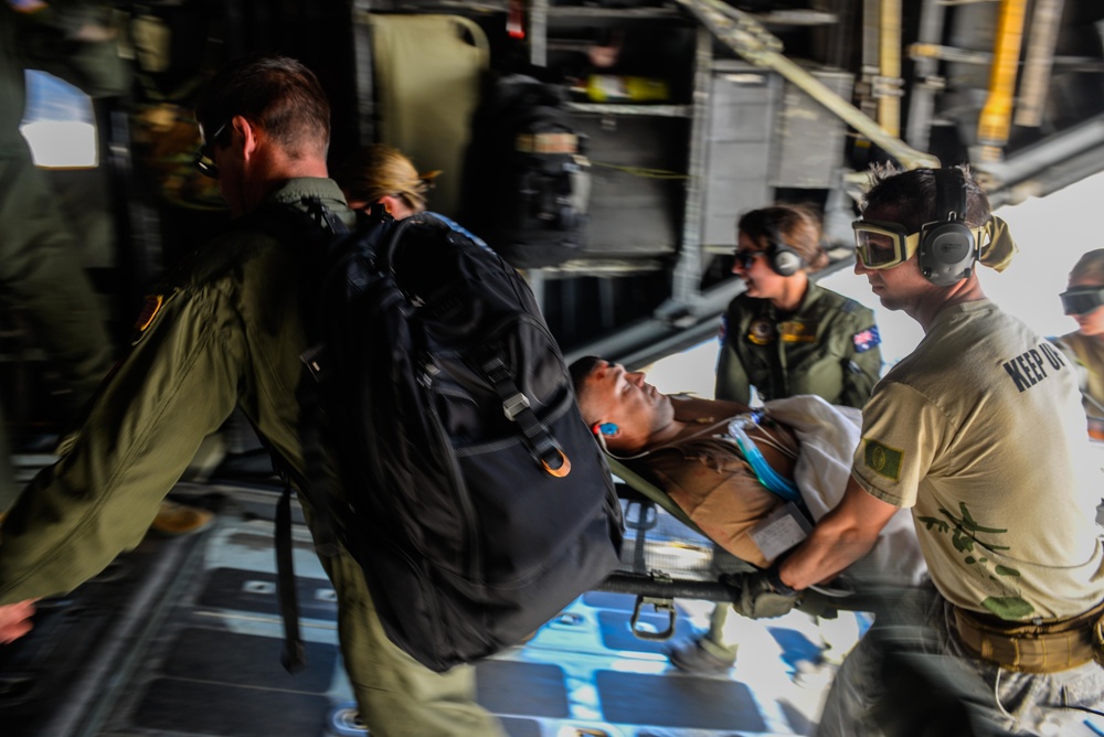 International medical team conducts aeromedical evacuation exercise during Cope North 16