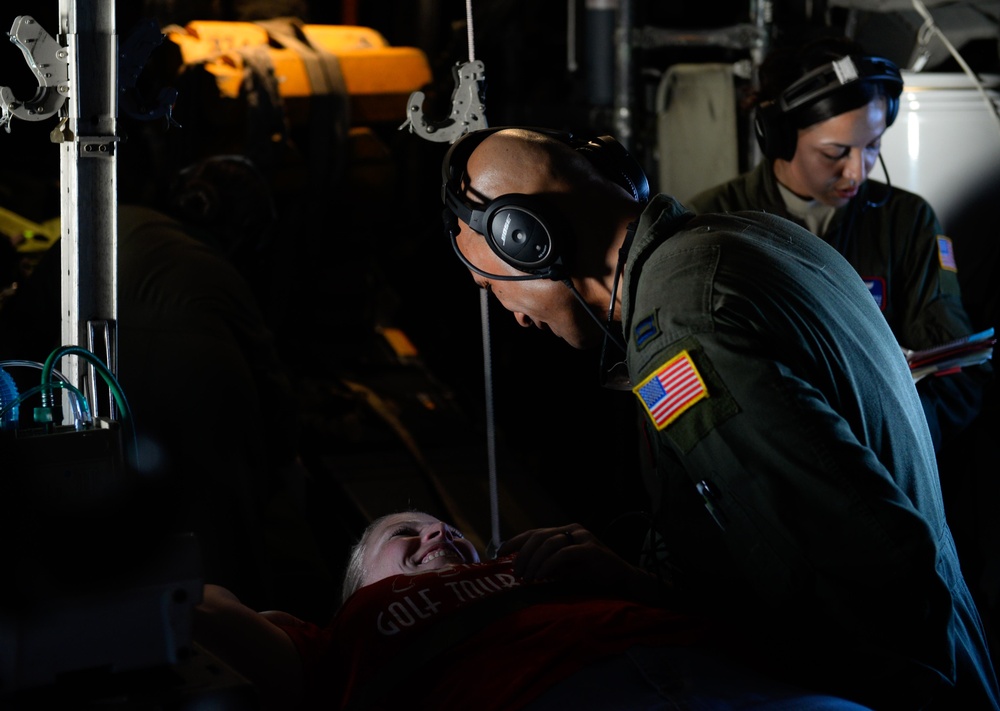 International medical team conducts aeromedical evacuation exercise during Cope North 16