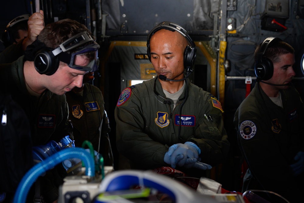 International medical team conducts aeromedical evacuation exercise during Cope North 16