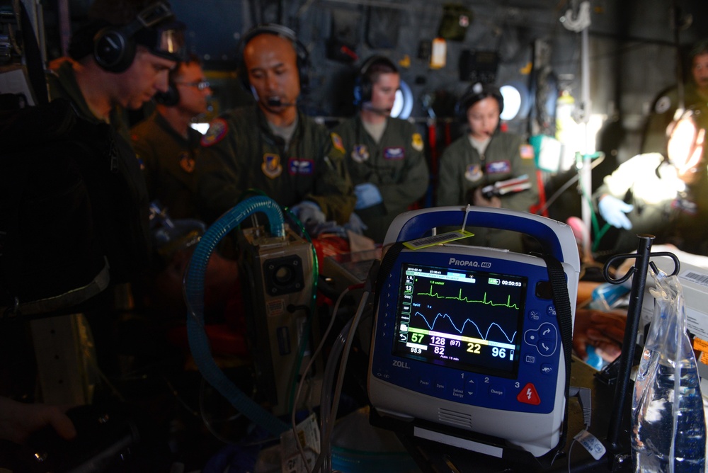 International medical team conducts aeromedical evacuation exercise during Cope North 16