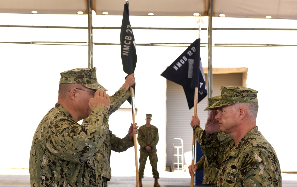 CJTF-HOA Seabees conduct transfer of authority