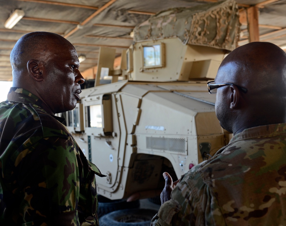 Top enlisted KDF visit, strengthen bond with CJTF-HOA partners