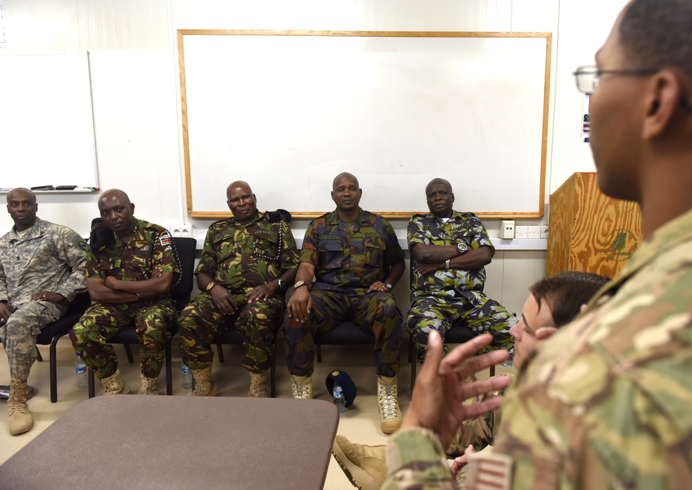 Top enlisted KDF visit, strengthen bond with CJTF-HOA partners