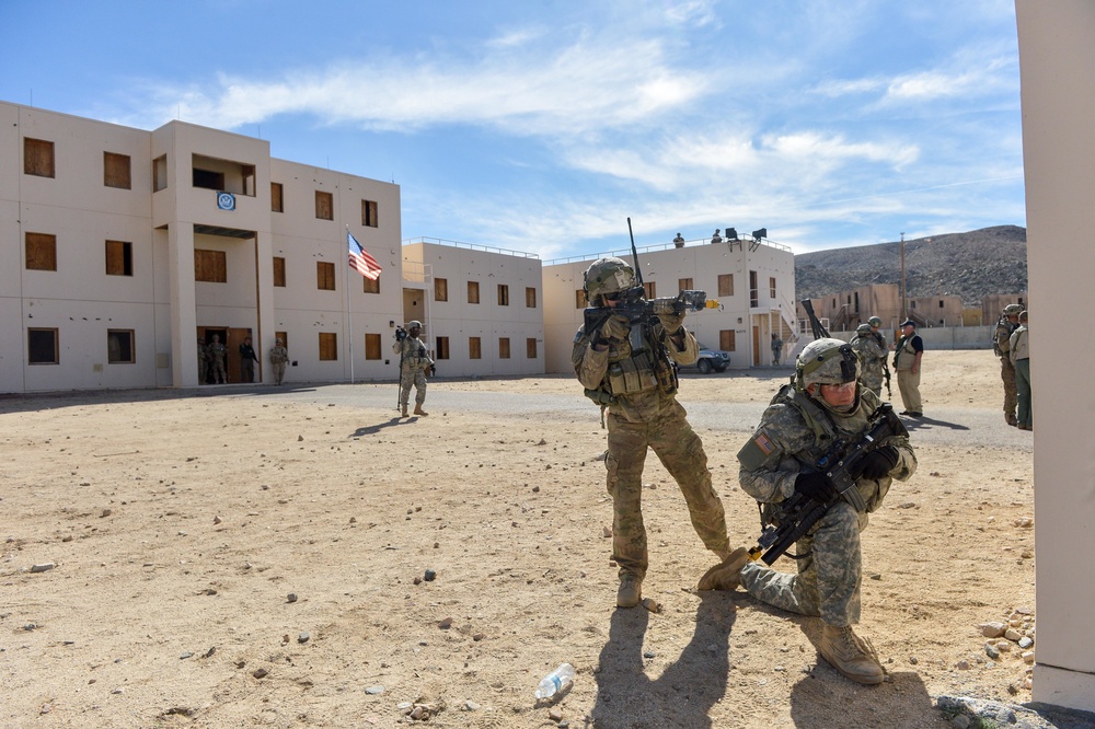 3d Cavalry Soldier protect government building