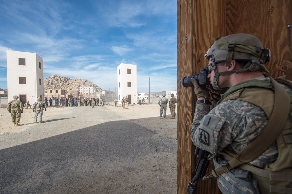 Combat Camera soldier supports 3d Cavalry Regiment