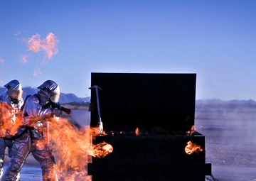 Marines with MWSS 373 snuff out the flame