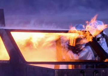 Marines with MWSS 373 snuff out the flame