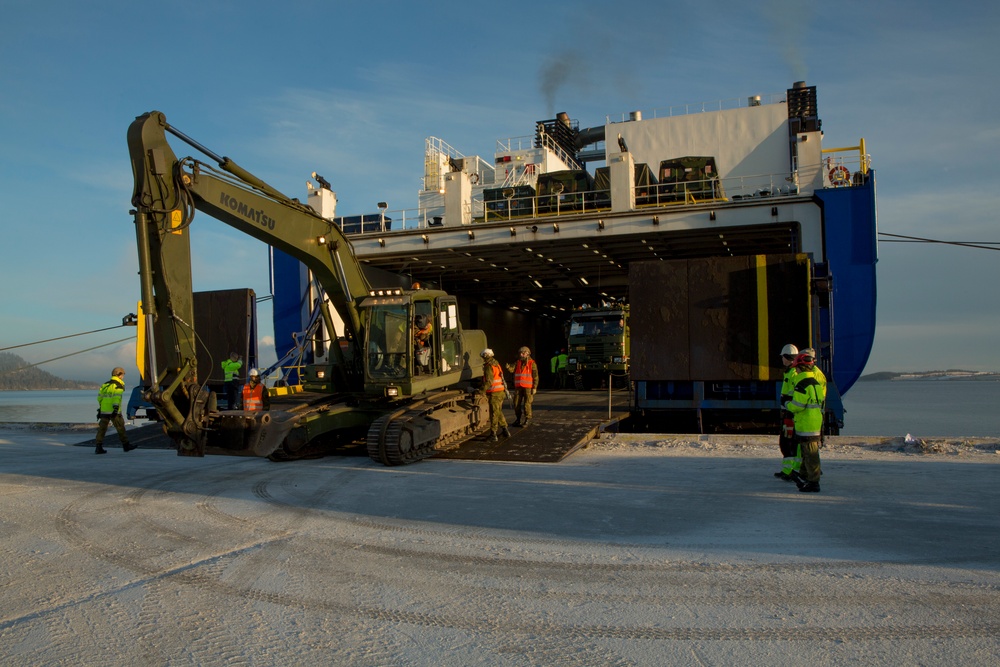 Norwegian port offload