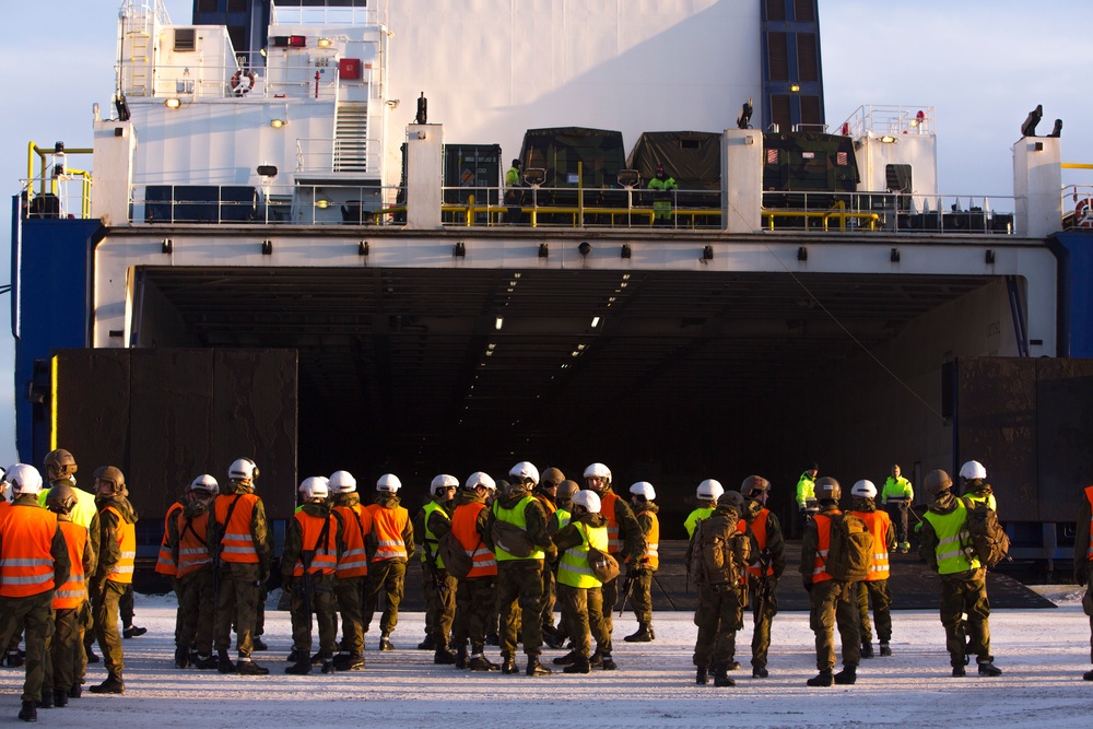 Norwegian port offload