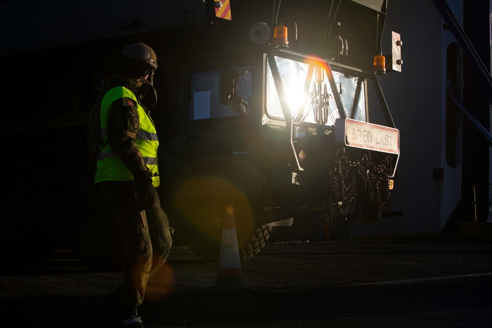 Norwegian port offload