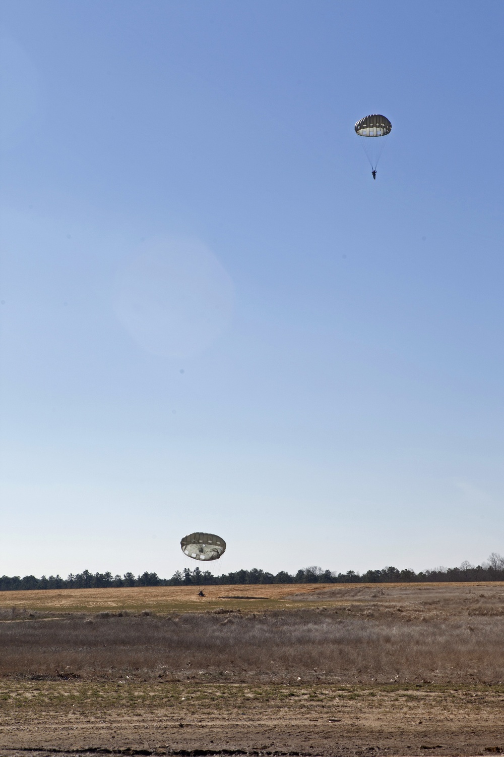 Paratroopers train at Camp Mackall