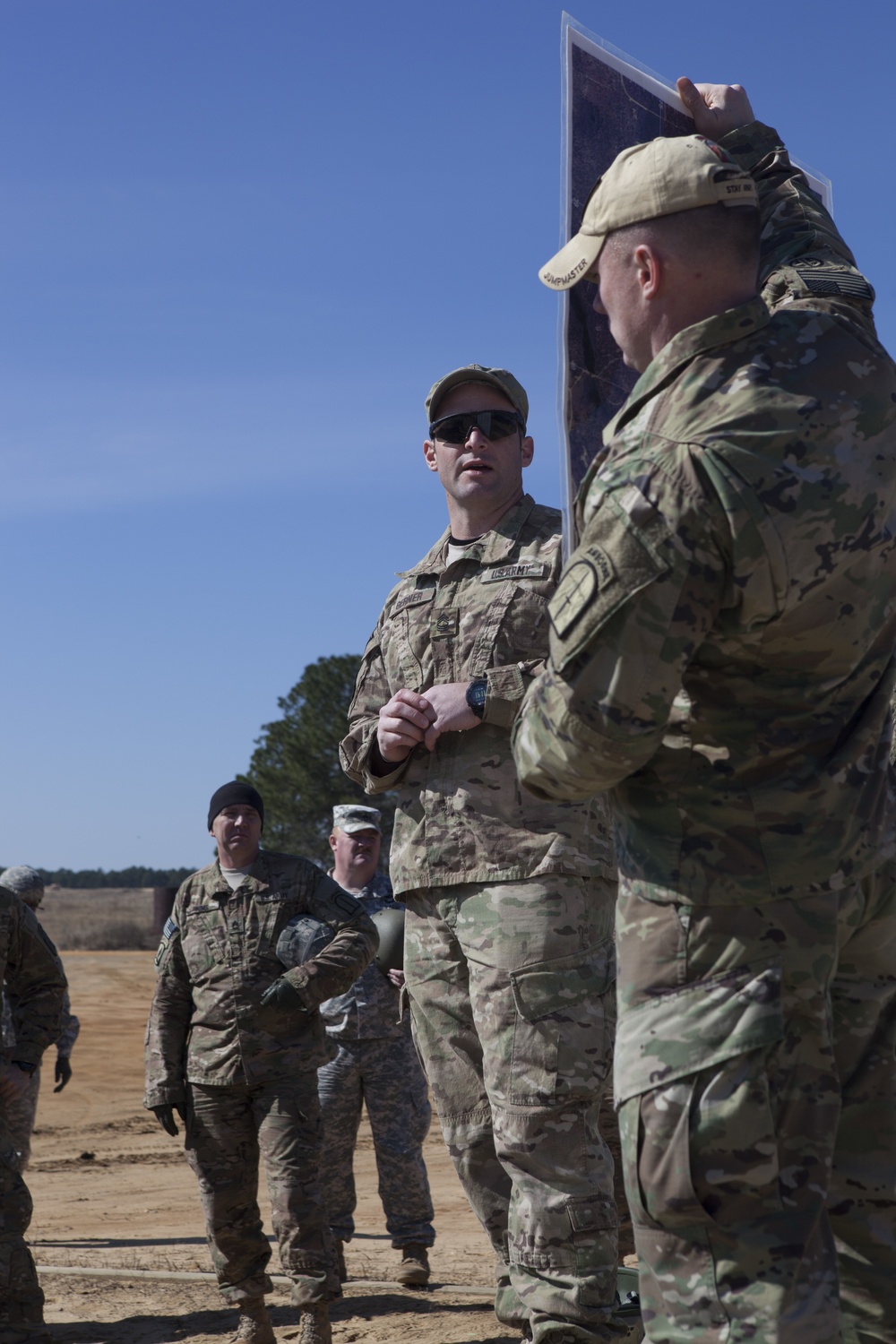 Paratroopers train at Camp Mackall