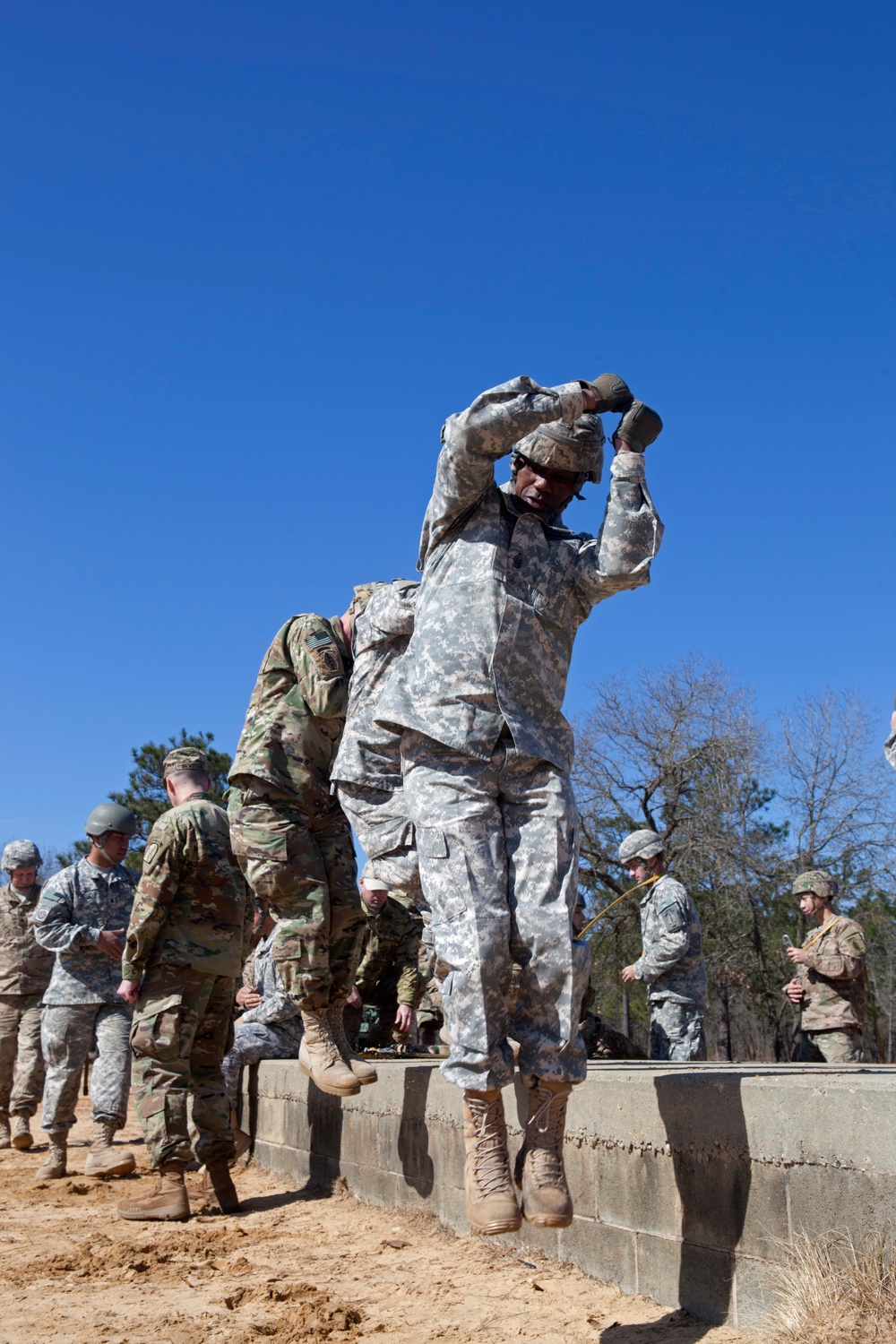 Paratroopers train at Camp Mackall