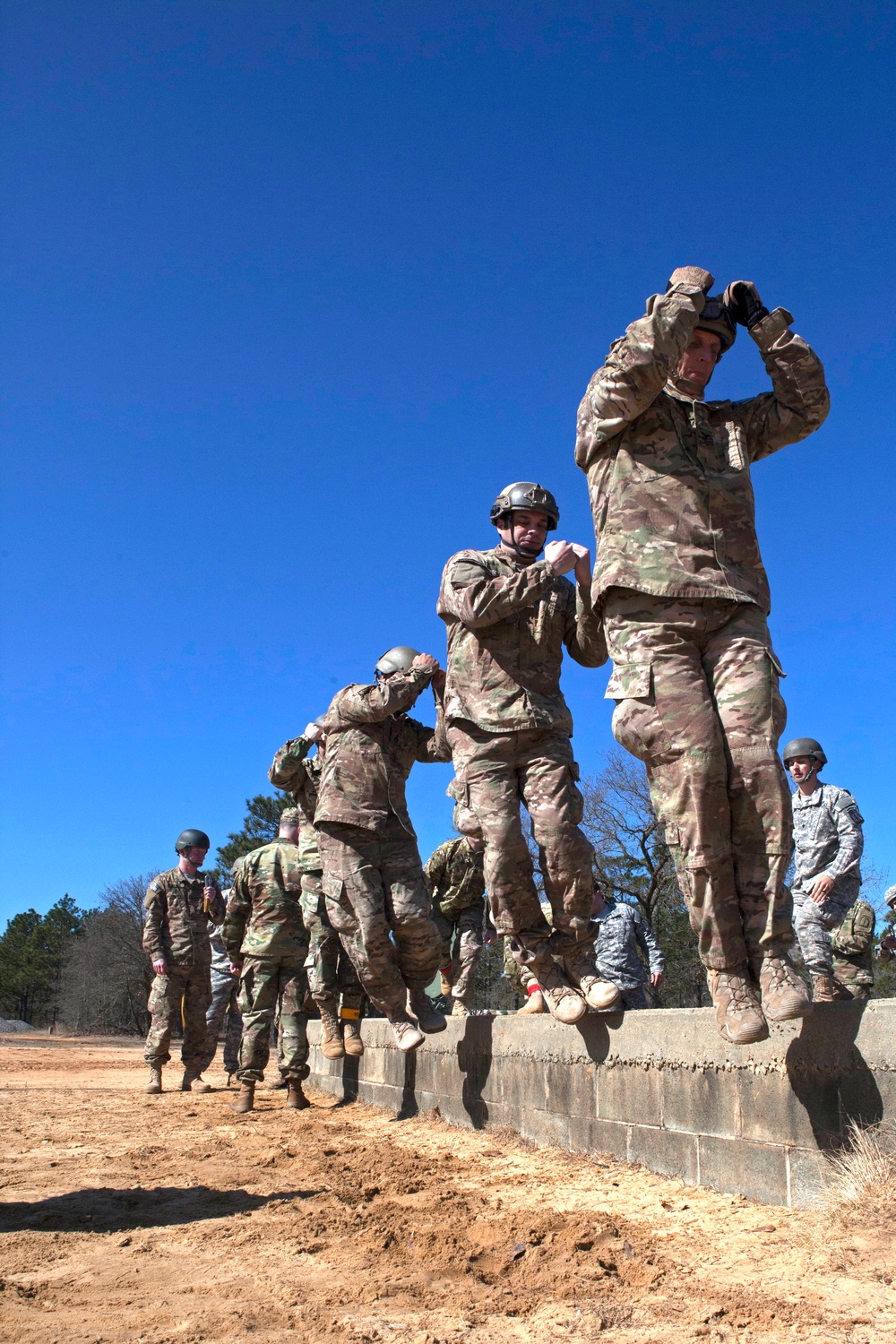 Paratroopers train at Camp Mackall