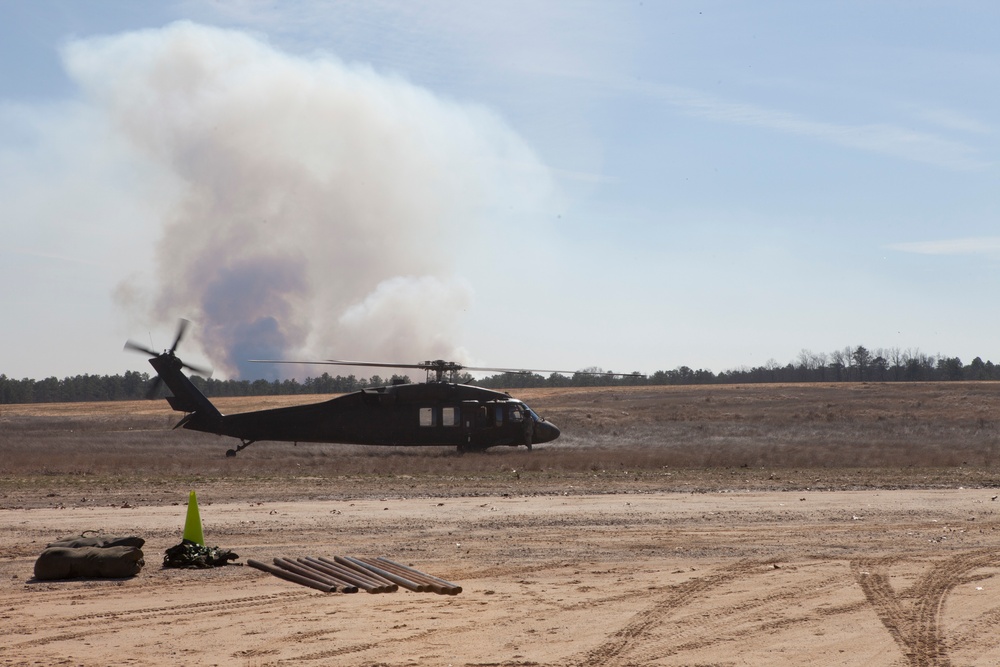 UH-60 Black Hawk carries US Army paratroopers