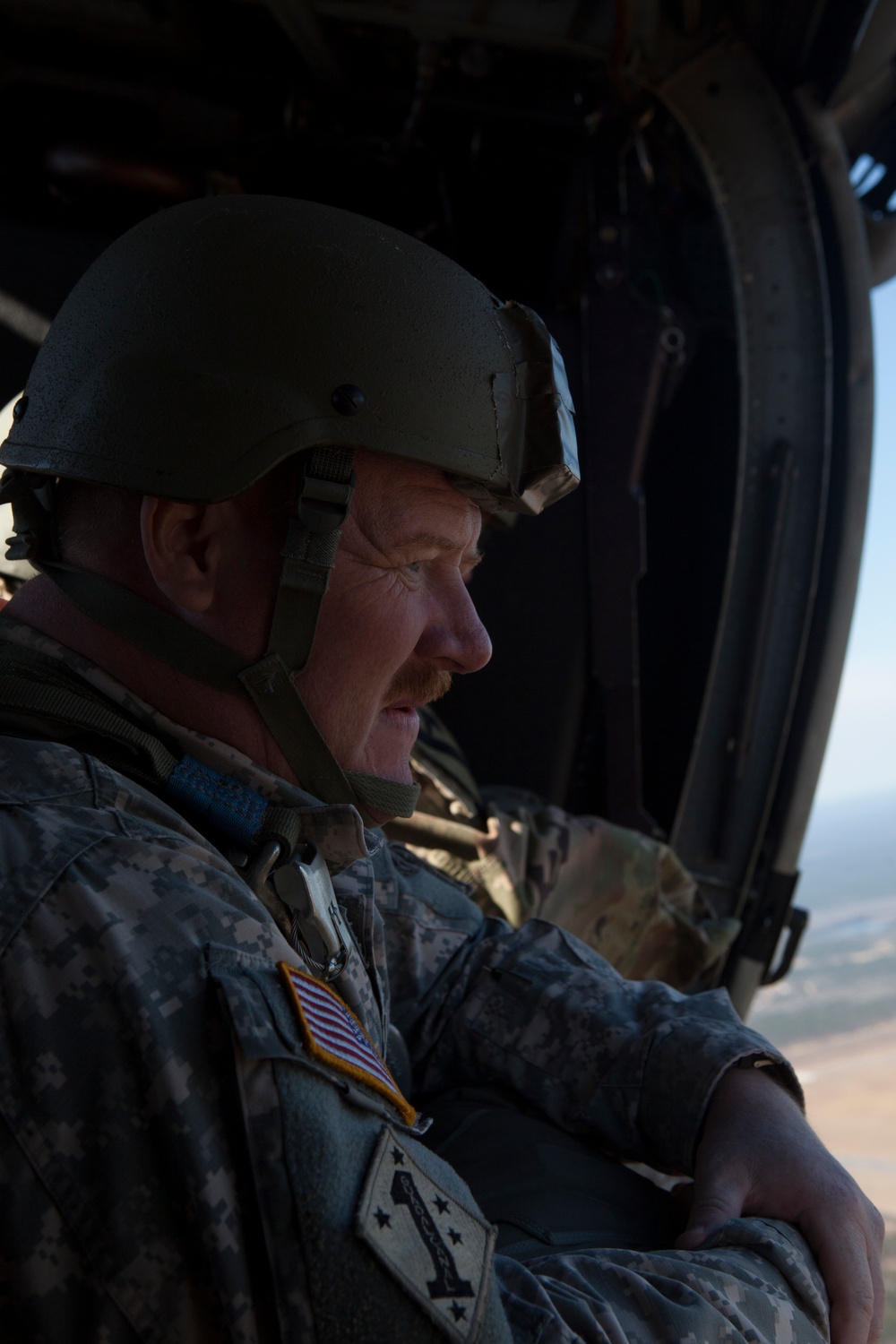 US Army paratroopers train at Camp Mackall