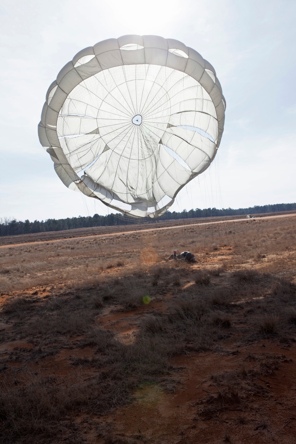 US Army paratroopers train at Camp Mackall