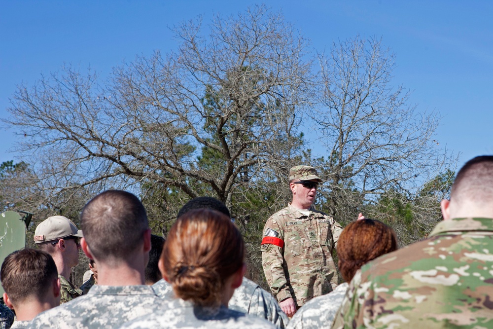 US Army paratroopers train at Camp Mackall