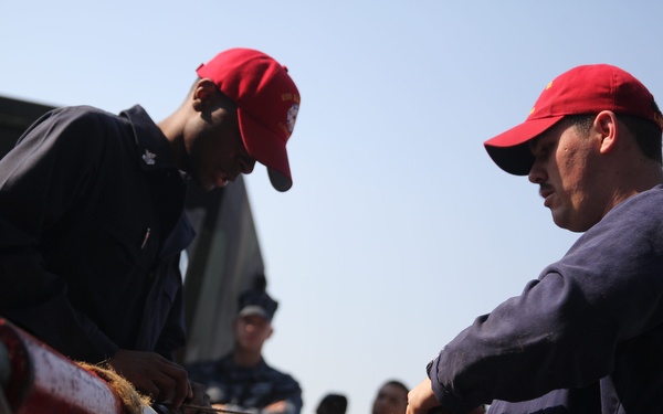 USS Kearsarge damage control training