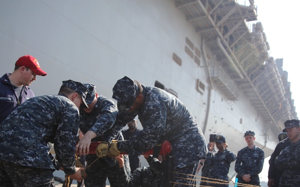 USS Kearsarge damage control training