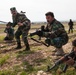 Peshmerga soldiers work through their validation assessment under the supervision of German trainers