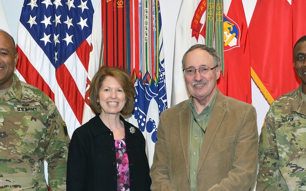 Don Tison and Diane Randon visit at Caserma Ederle in Vicenza, Italy