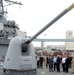 Ambassador Shapiro hosts Israeli MoD Ya’alon on USS Carney