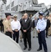 Ambassador Shapiro hosts Israeli MoD Ya’alon on USS Carney