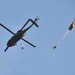 4-319th AFAR training jump from UH-60 Black Hawk helicopter