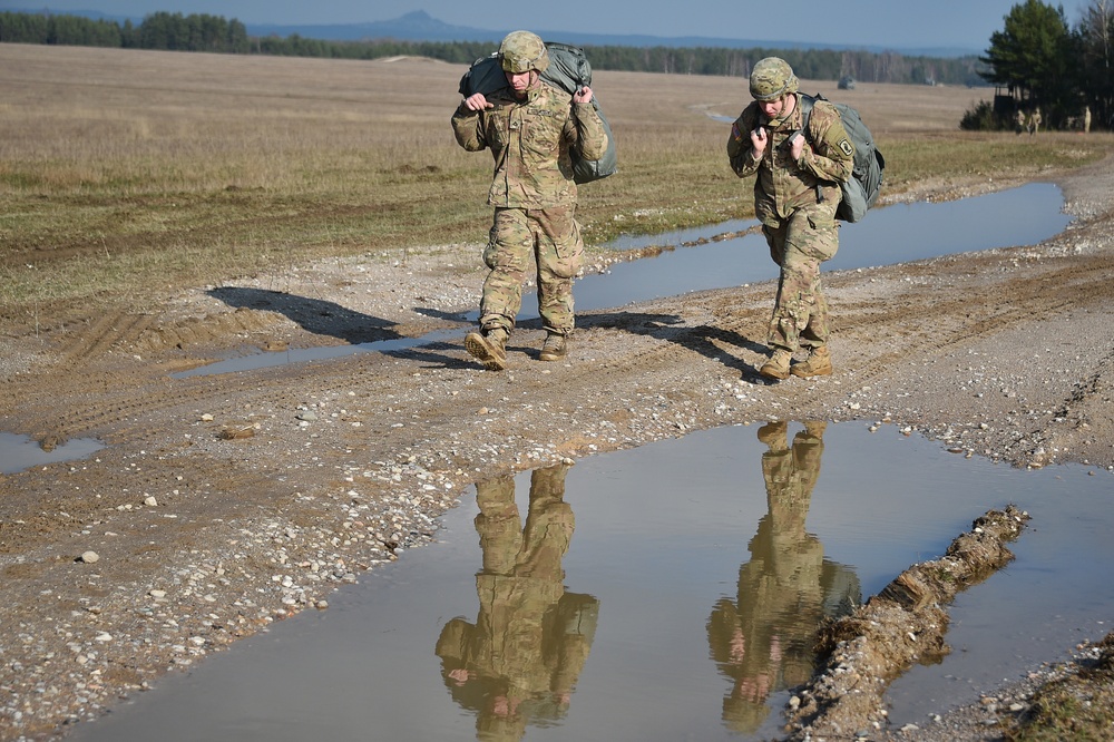4-319th AFAR training jump from UH-60 Black Hawk helicopter