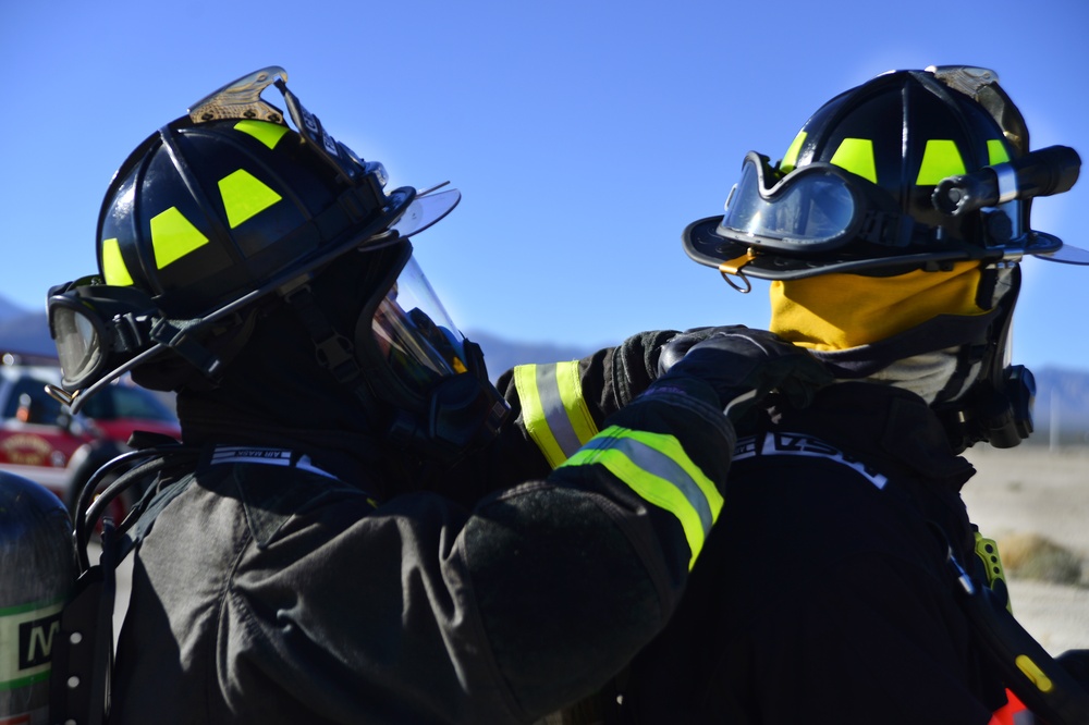 Creech fire fighters participate in semi-annual MSA exercise