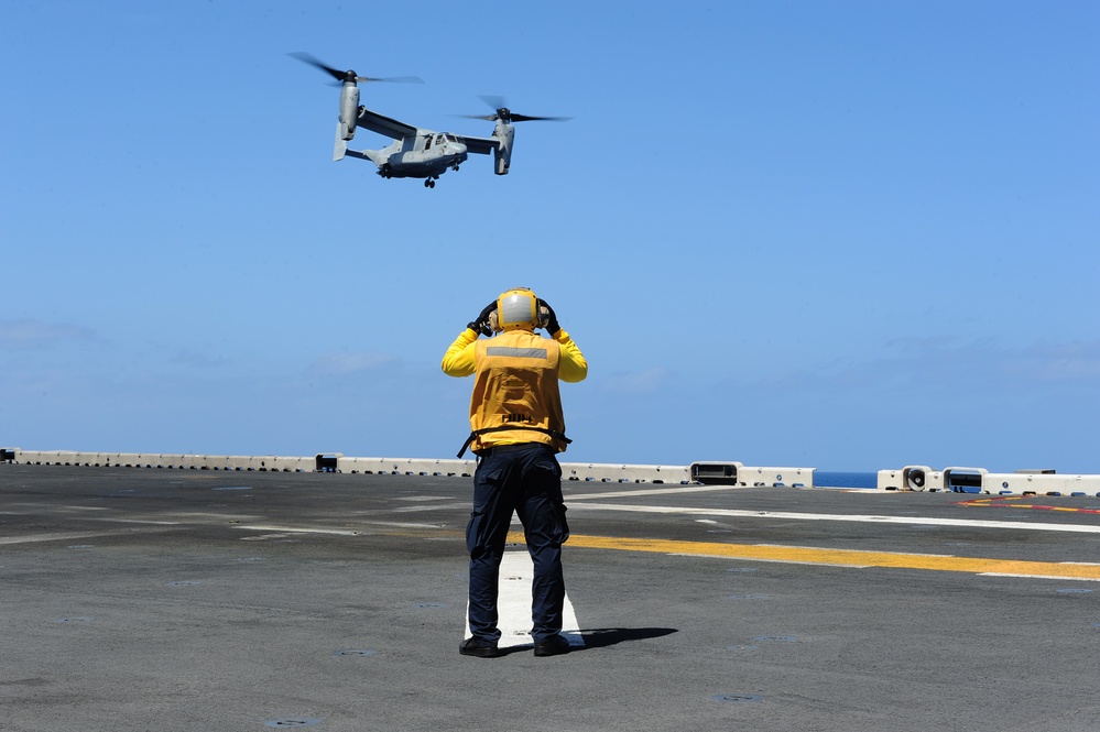 USS Boxer flight operations