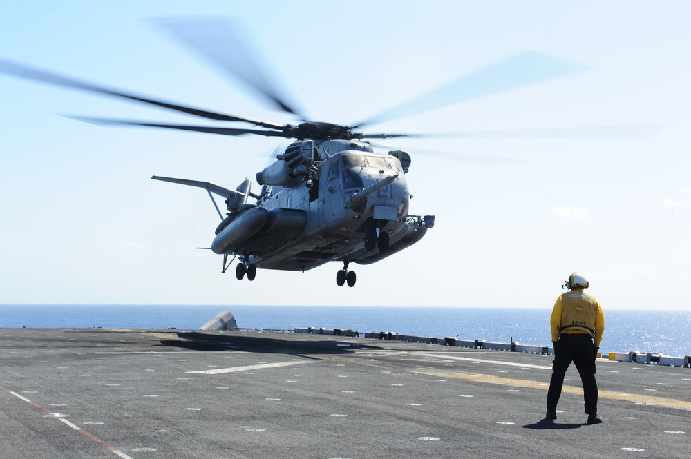 USS Boxer flight operations