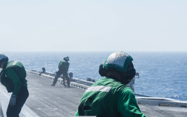USS John C. Stennis flight deck operations