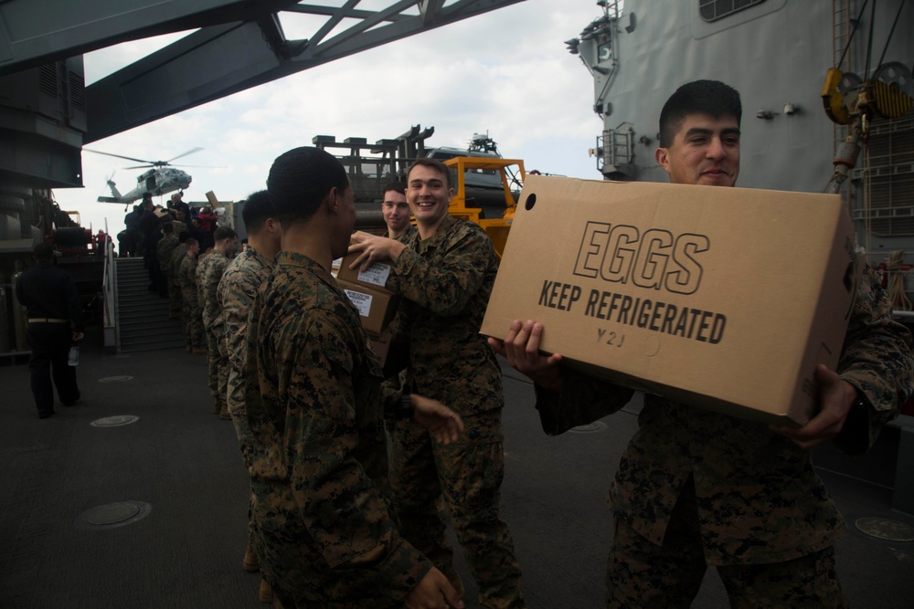 31st MEU: Replenishment at sea