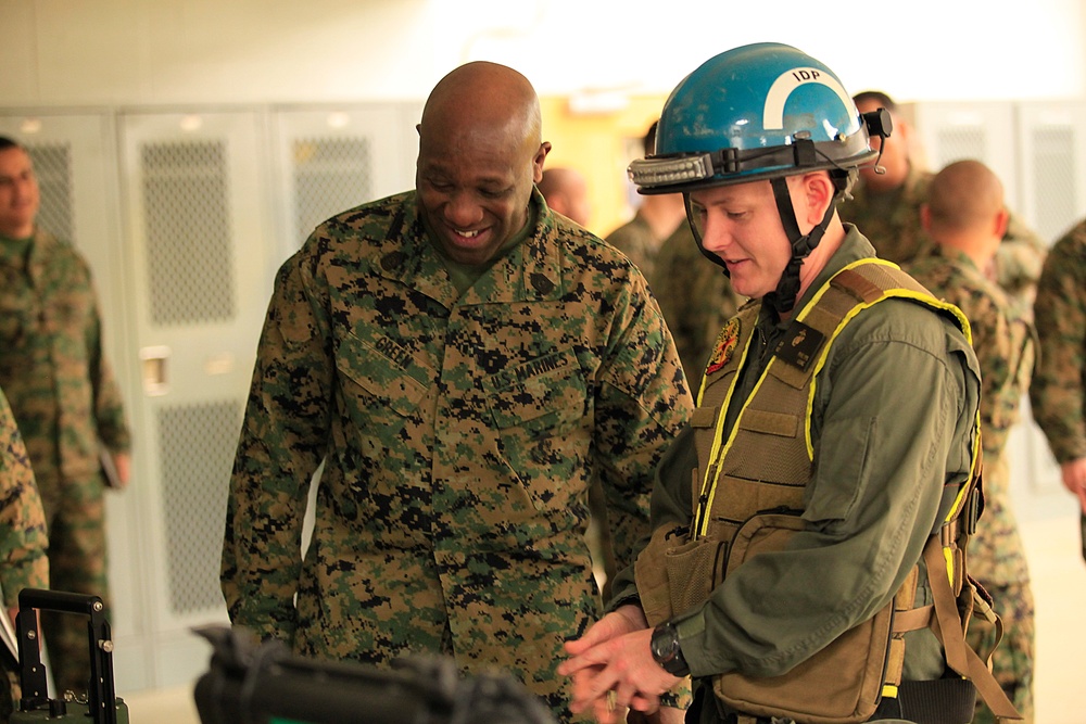 18th Sergeant Major of the Marine Corps visits CBIRF