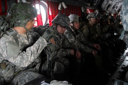 Cavalry troopers and aviators train together