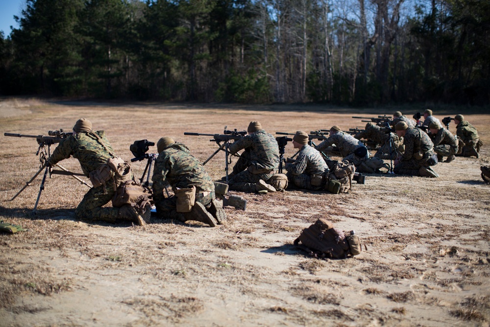 Scout Sniper Students conduct known-distance course of fire