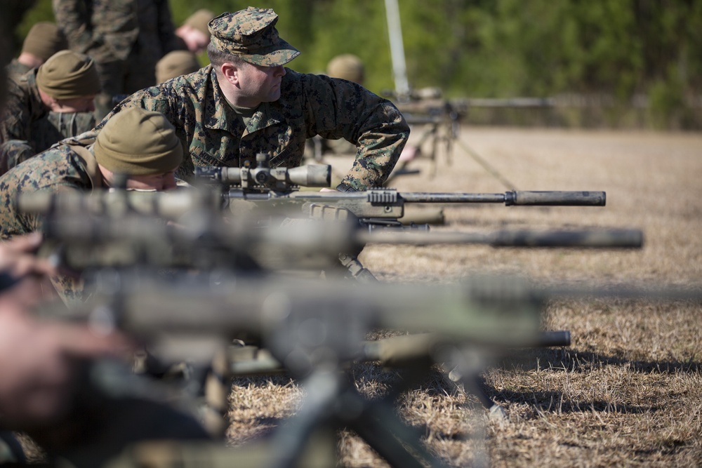 Scout Sniper Students conduct known-distance course of fire