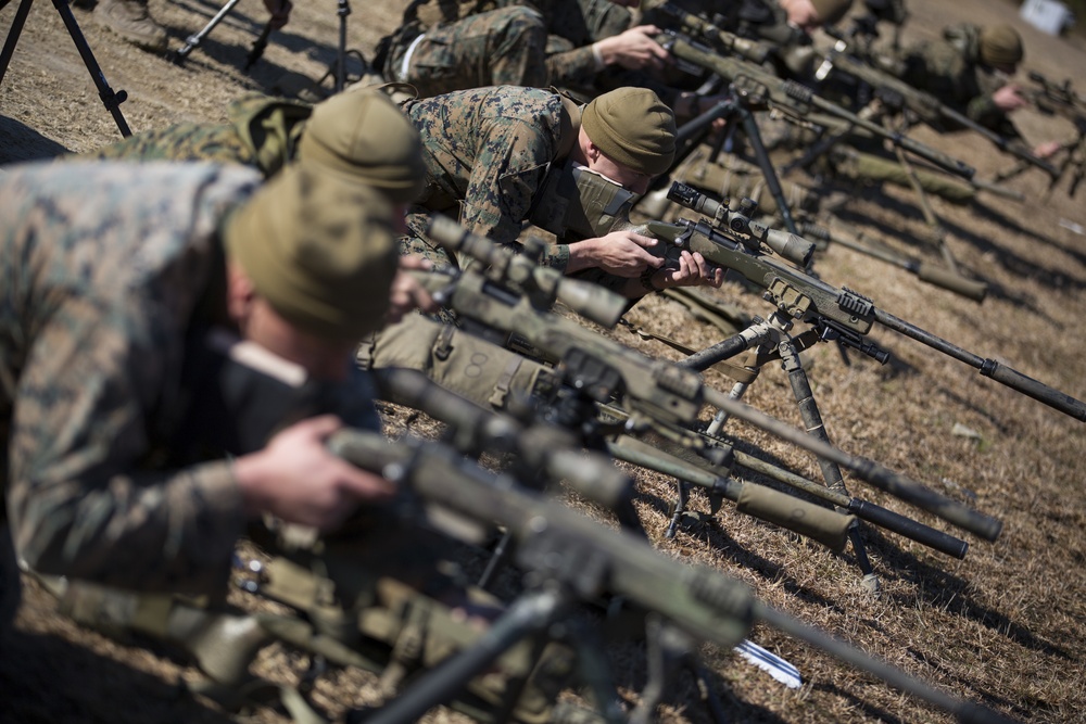 Scout Sniper Students conduct known-distance course of fire